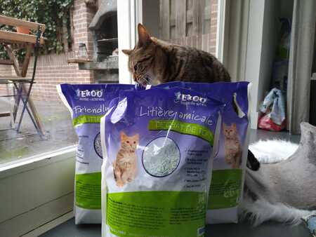 biologisch afbreekbare kattenbakvulling